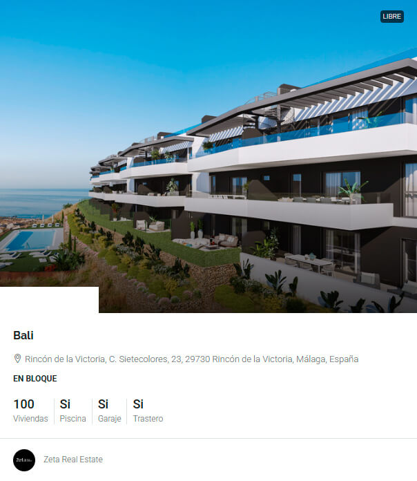 Bali Costa Malaga - obra nueva en cordoba