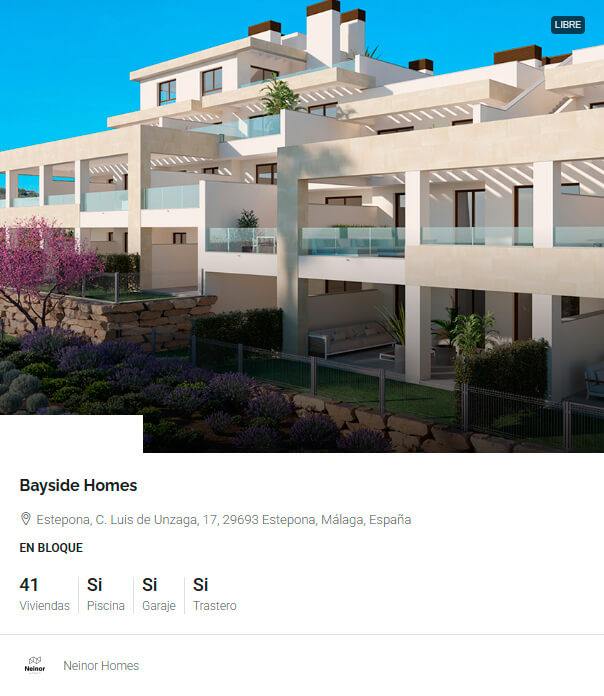 Bayside-Homes Costa Malaga - obra nueva en cordoba