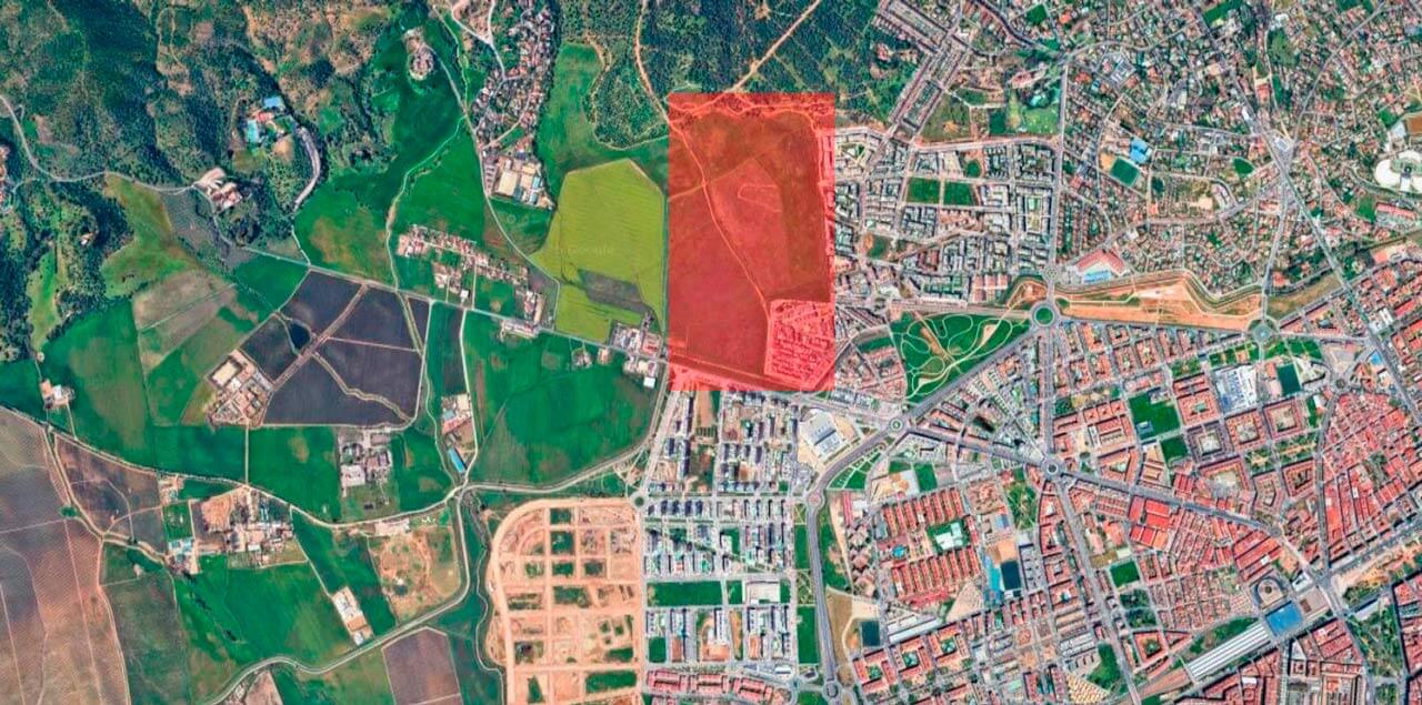 obras de urbanización del PP-O2 Córdoba