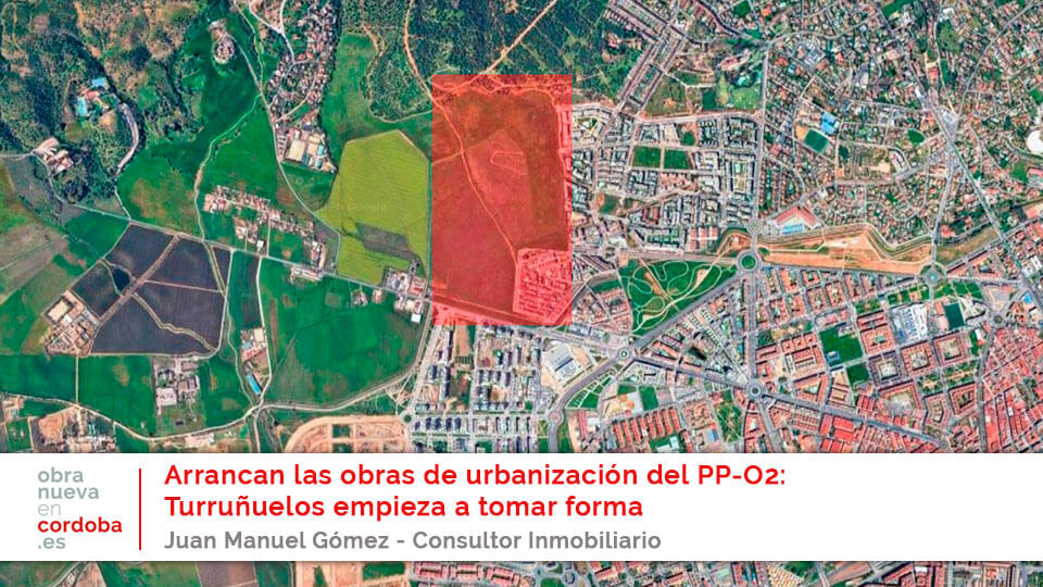 obras de urbanización del PP-O2 Córdoba